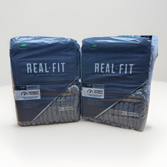 Depend Real Fit Adult Incontinence Underwear for Men, 56-count Discreet Box Max - Picture 1 of 7